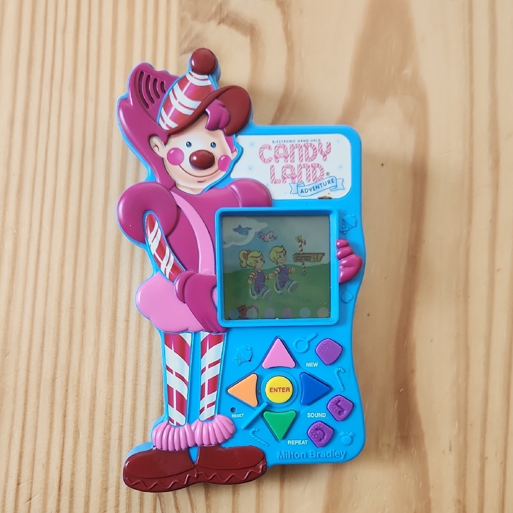 90s Candy Land Adventure Handheld Game - Pink and Blue